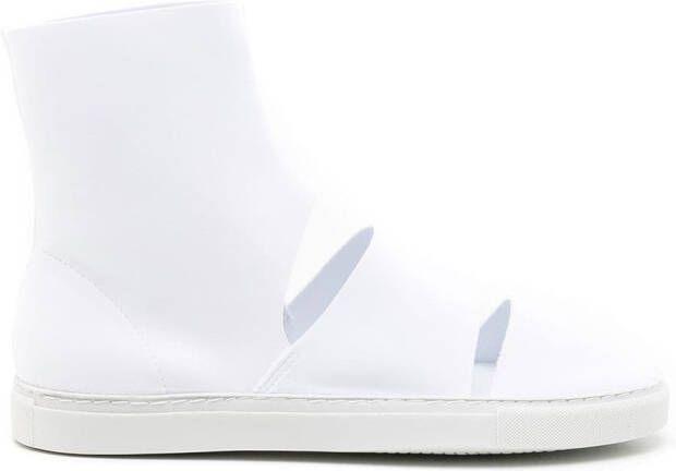 Gloria Coelho neoprene high-top sneakers White