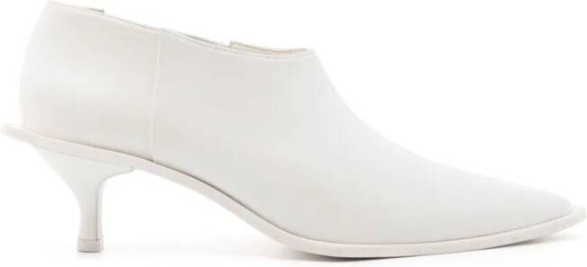 Gloria Coelho slip-on faux-suede boots White