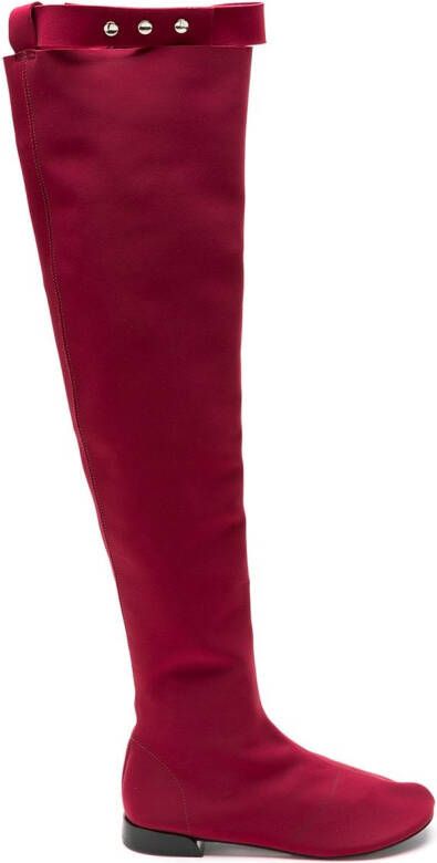 Gloria Coelho thigh high boots Red