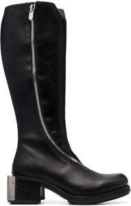 GmbH Cross leather riding boots Black