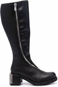 GmbH knee-high zip-up riding boots Black