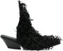 GmbH Naima 55mm feather mules Black - Thumbnail 1