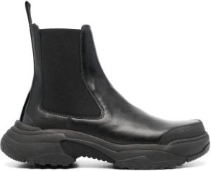 GmbH pull-on leather boots Black