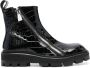GmbH Selim mock-croc ankle boots Black - Thumbnail 1