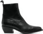 Golden Goose 50mm pointed-toe leather boots Black - Thumbnail 1