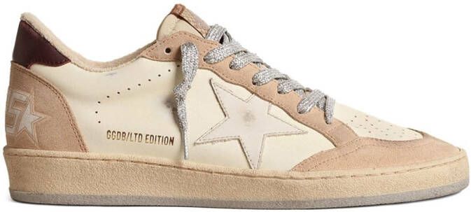 Golden Goose Ball-Star low-top panelled sneakers Neutrals