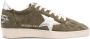 Golden Goose Ball Star suede sneakers Green - Thumbnail 1