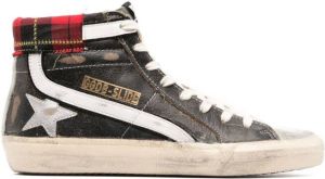 Golden Goose distressed-finish high-top sneakers Black