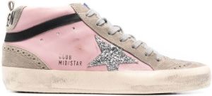 Golden Goose distressed high-top sneakers Pink