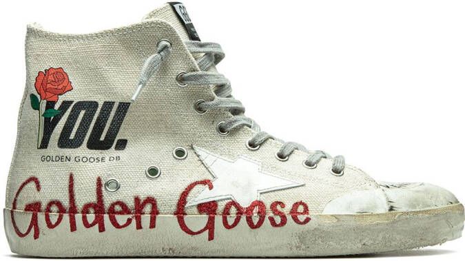 Golden Goose Francy "Beige Red" sneakers Neutrals