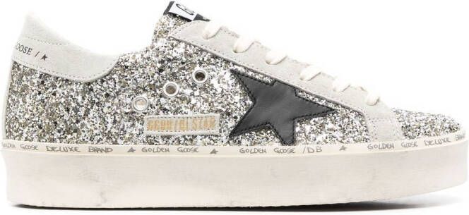 Golden Goose Hi Star glitter sneakers Grey