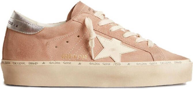 Golden Goose Hi-Star-patch flatform sneakers Pink