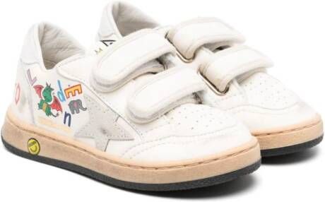 Golden Goose Kids Ball Star leather sneakers Neutrals