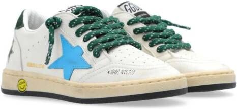 Golden Goose Kids Ball Star New leather sneakers White
