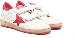 Golden Goose Kids Ball Star touch-strap sneakers White