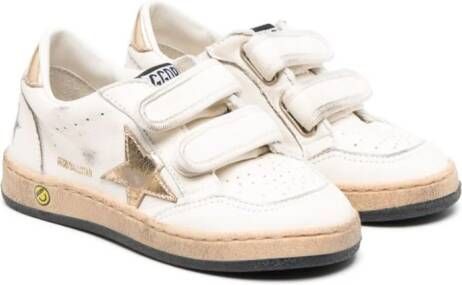 Golden Goose Kids Ball Star Young touch-strap sneakers White