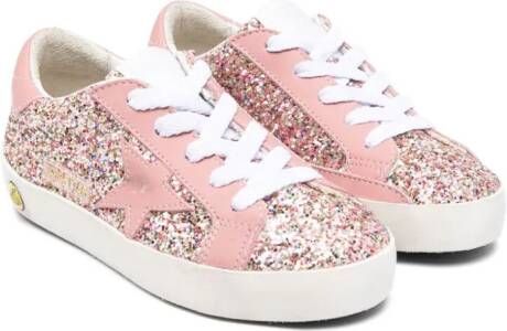 Golden Goose Kids glitter-detail sneakers Pink