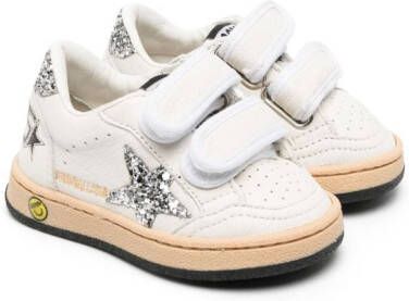 Golden Goose Kids glitter-detailing touch-strap sneakers White