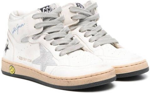 Golden Goose Kids high-top lace-up sneakers White