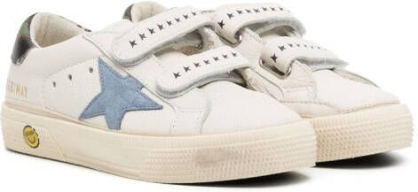 Golden Goose Kids June leather low-top sneakers White