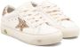 Golden Goose Kids May glitter-detail leather sneakers Neutrals - Thumbnail 1