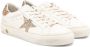 Golden Goose Kids May glitter-detailing leather sneakers White - Thumbnail 1