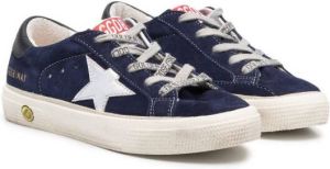 Golden Goose Kids May lace-up low-top sneakers Blue