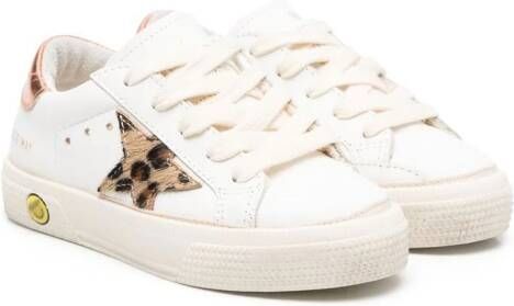 Golden Goose Kids May lace-up low-top sneakers White