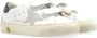 Golden Goose Kids May School leather sneakers White - Thumbnail 1