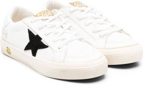 Golden Goose Kids May star-patch sneakers White