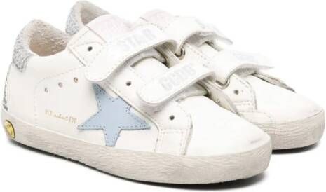 Golden Goose Kids Old School leather sneakers White