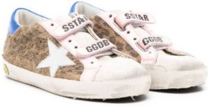 Golden Goose Kids Old School touch-strap sneakers Brown