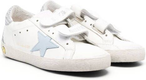 Golden Goose Kids Old School touch-strap sneakers White