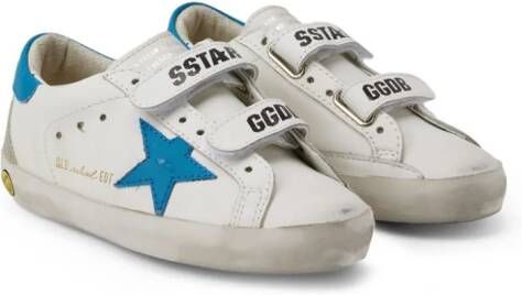 Golden Goose Kids Old School Young leather sneakers White