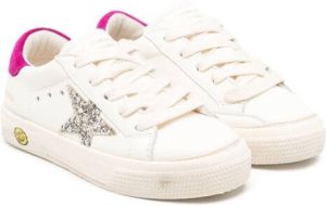 Golden Goose Kids One Star-logo lace-up sneakers White