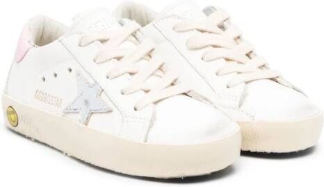 Golden Goose Kids patch-embellished low-top sneakers White