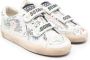 Golden Goose Kids sketch-print touch-strap leather sneakers White - Thumbnail 1