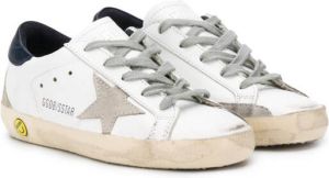 Golden Goose Kids star patch lace-up sneakers White