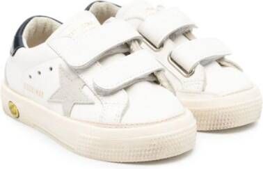 Golden Goose Kids Star-patch leather sneakers White