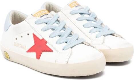 Golden Goose Kids Super-Star leather sneakers White