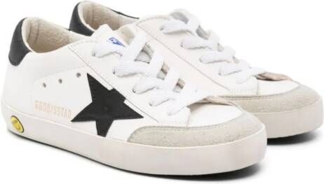 Golden Goose Kids Super-Star Penstar leather sneakers White