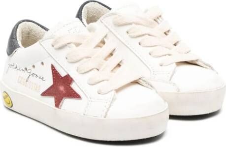 Golden Goose Kids Super-Star Young leather sneakers White
