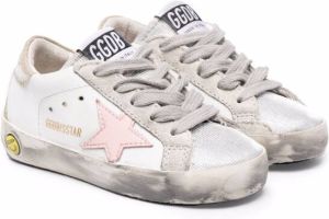 Golden Goose Kids Superstar distressed sneakers White