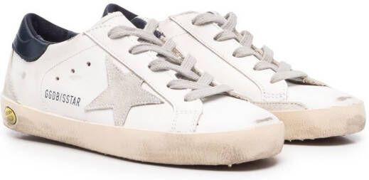 Golden Goose Kids Superstar lace-up trainers White