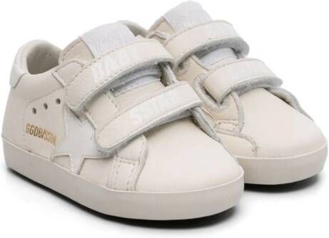 Golden Goose Kids Superstar leather sneakers White