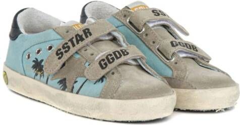 Golden Goose Kids Superstar touch-strap sneakers Blue
