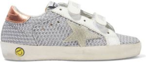 Golden Goose Kids Superstar touch-strap sneakers Silver