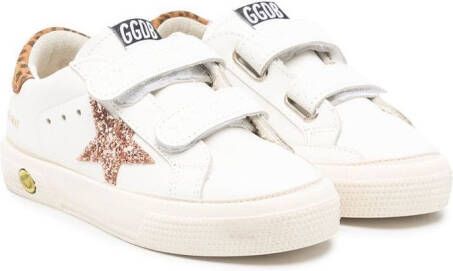 Golden Goose Kids Superstar touch-strap sneakers White