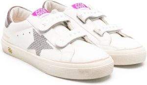 Golden Goose Kids TEEN May School touch-strap sneakers White
