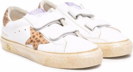 Golden Goose Kids TEEN Superstar touch-strap sneakers White